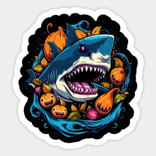 Shark  Halloween Sticker